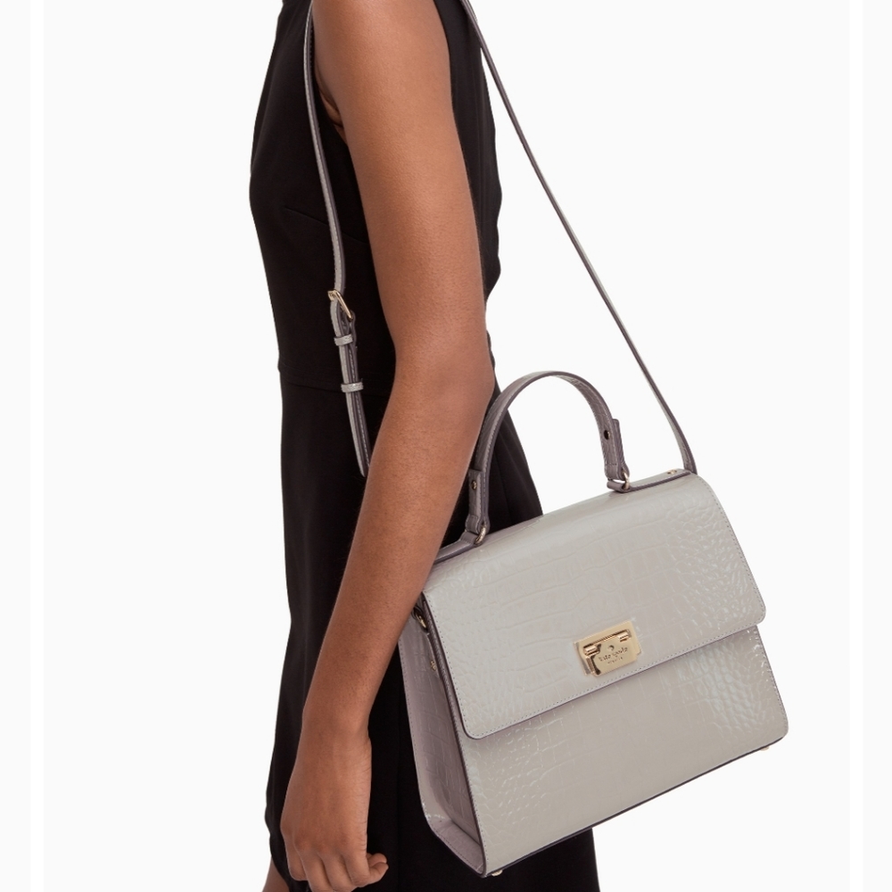 Kate Spade croc embossed leather purse - Picture 4 of 13
